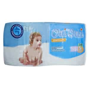 Oui Oui Diapers Large, Size 5 (12-25KG) *38 Diapers