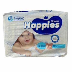 Sanita Happies Medium, Size 3 (5-9 KG) *30 Diapers