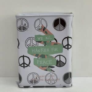 Metal Money Bank - White Peace 1