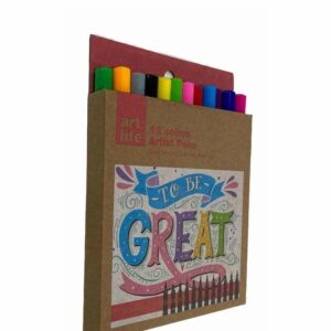 Memoris Precious Brush Artist pens MP72187 pack of 12 Assorted colors.