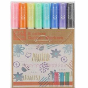 Memoris Precious Outliner Markers MP72201 2mm pack of 8 colors.