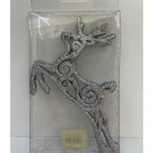 Christmas Decoration Box - 5 pcs - Silver Deer