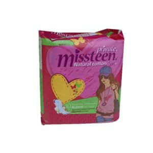 Private Extra Thin Missteen Natural Cotton Feel Normal With Wings 3MM *10 Pads