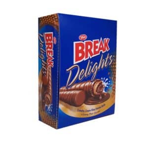 Tiffany Break Delights Crunchy Cream Filled Wafer Rolls In Creamy Milk Chocolate 14G *24 Pcs