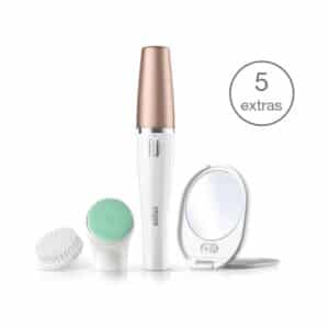 Braun Epilator Face Spa 851 3-IN-1 Facial Epilating, Cleansing
