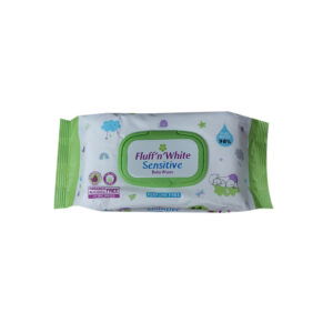 Fluff'n White Sensitive Baby Wipes *64 Sheets