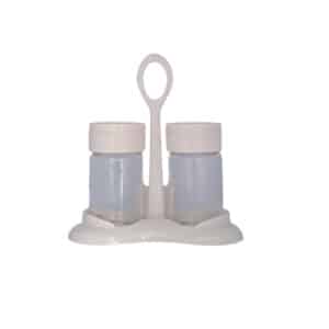 Table Stand Salt - Pepper Set Glass (2Pcs) 105CC White, TUR-161018