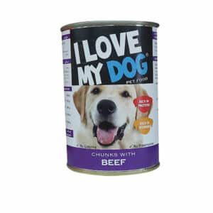 I Love My Dog Chunks With Beef 400G