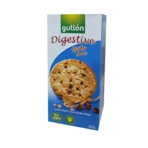 Gullon Digestive Biscuits Oats Choc With Dark Chocolate Chips 265G