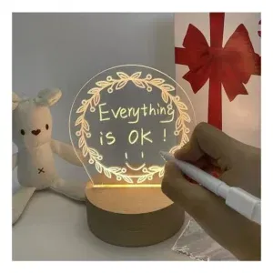 LED Night Light Note Board (CIRCLE)