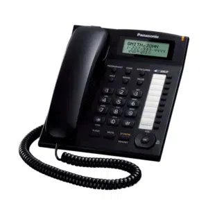 Panasonic 30 One Touch Dial, 20 Redial MEM, SP-Phone, Black, PAN-KXTS880B