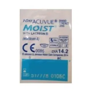 Acuvue 1-Day Moist Contact Lenses D-1.50 1's